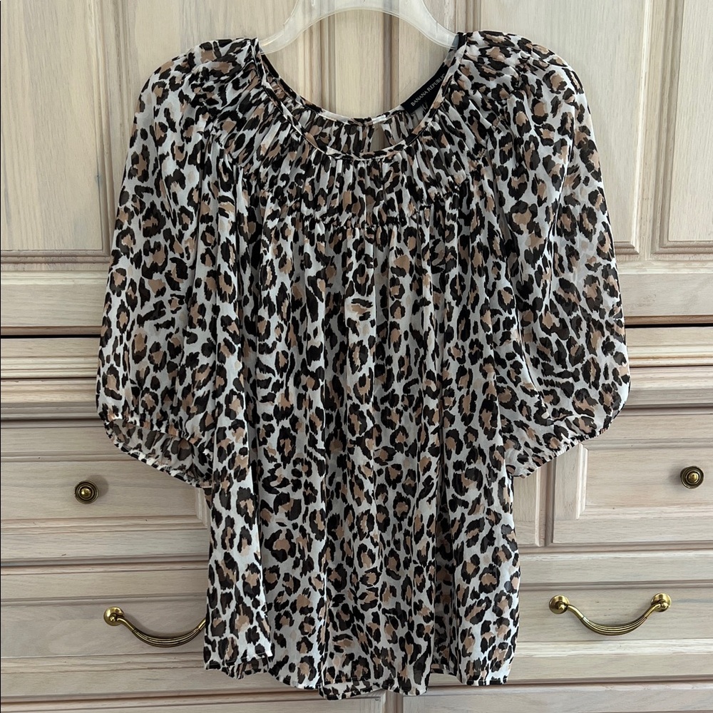 Banana Republic Leopard Print Blouse